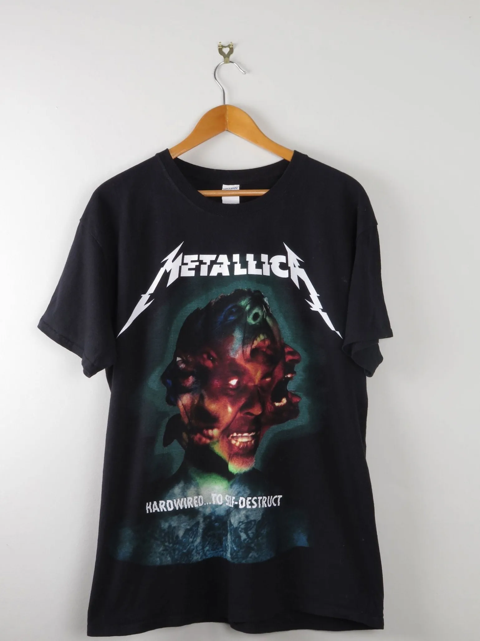 Metallica Vintage T-shirt Hard Wired To Self Destruct L