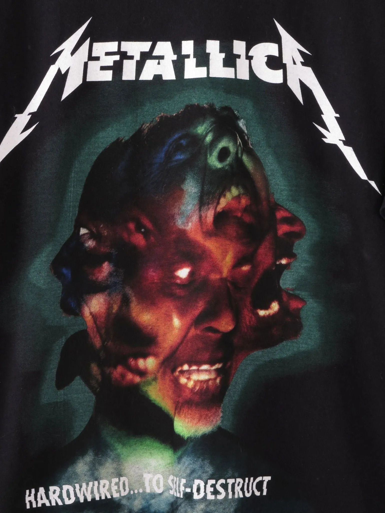 Metallica Vintage T-shirt Hard Wired To Self Destruct L
