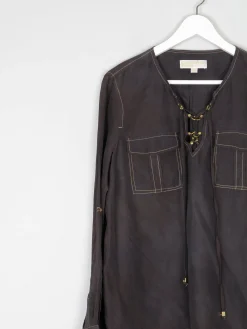 Micheal Kors Silk Blouse Tunic Style L