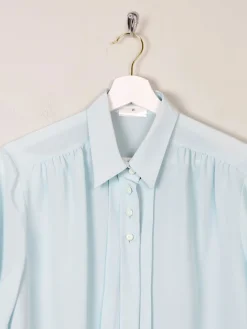 Mint Green Vintage Blouse With Collar M