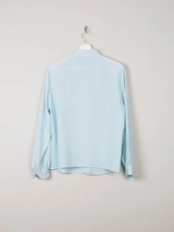 Mint Green Vintage Blouse With Collar M