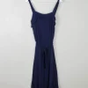 Navy Vintage Style Dress With Spaghetti Straps Designer Remix S