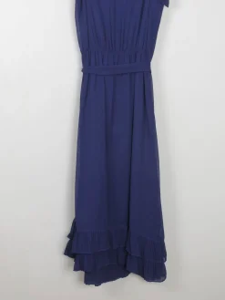Navy Vintage Style Dress With Spaghetti Straps Designer Remix S