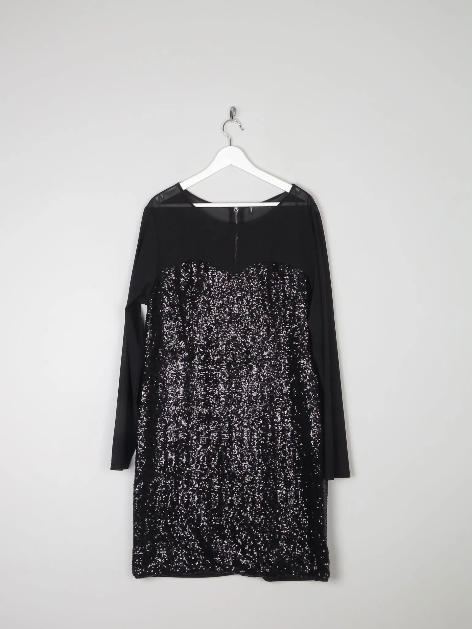 New Black Sequin & Black Dress XL/XXL