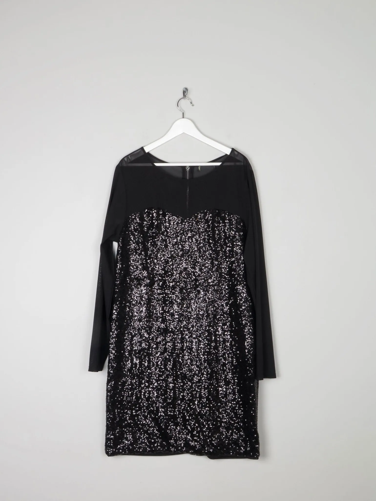 New Black Sequin & Black Dress XL/XXL
