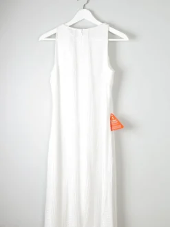 New Vintage Style Beaded Bridal White Dress New 10