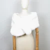 New Vintage Style Faux Fur Wrap Shawl Different Colours Avail