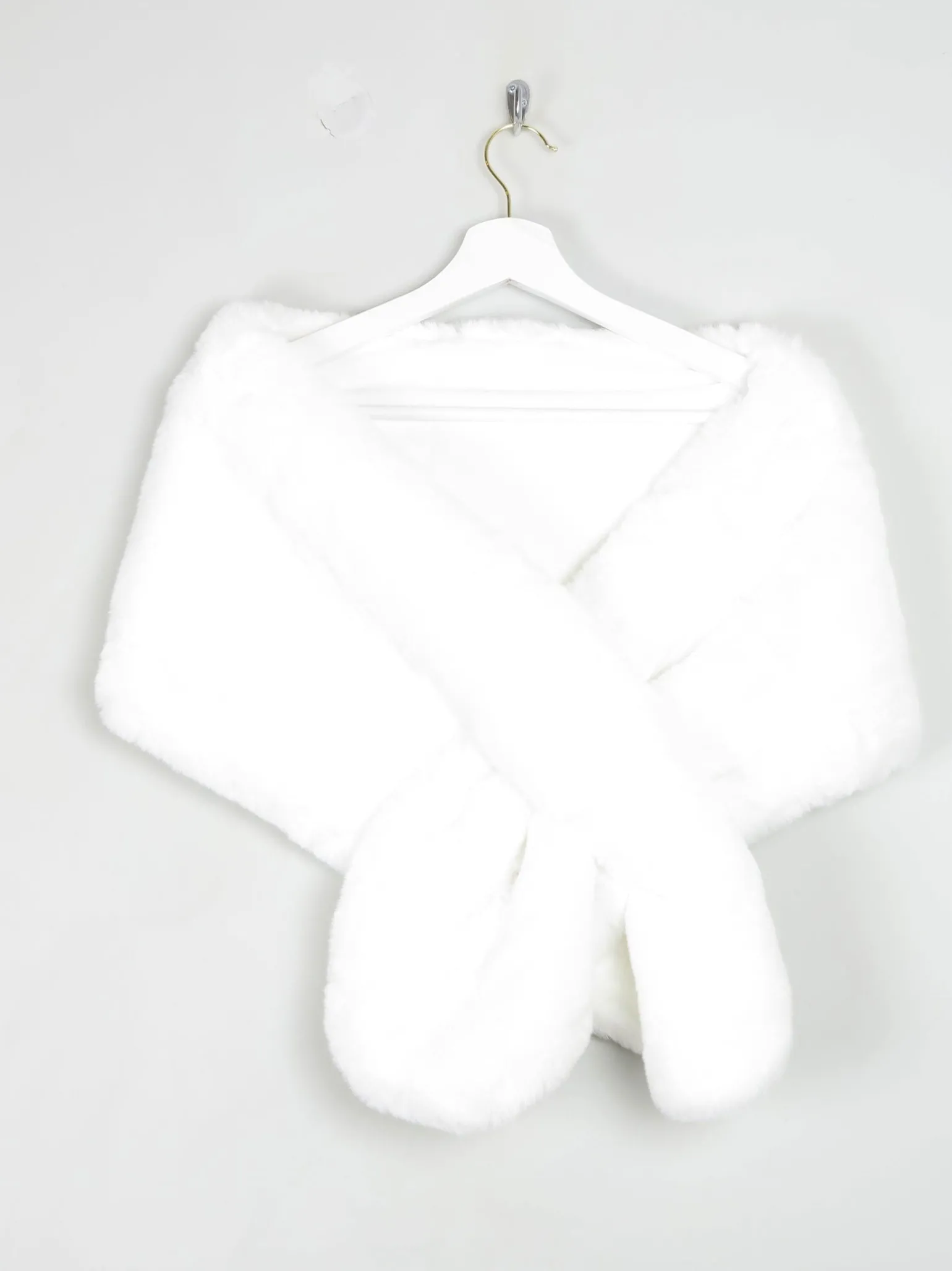 New Vintage Style Faux Fur Wrap Shawl Different Colours Avail