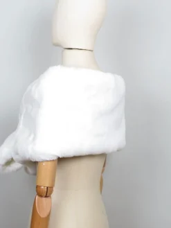 New Vintage Style Faux Fur Wrap Shawl Different Colours Avail