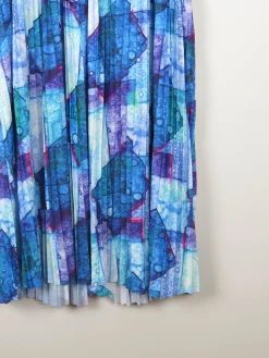& Other Stories Blue & Purple Graphic Print Dress S