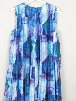 & Other Stories Blue & Purple Graphic Print Dress S