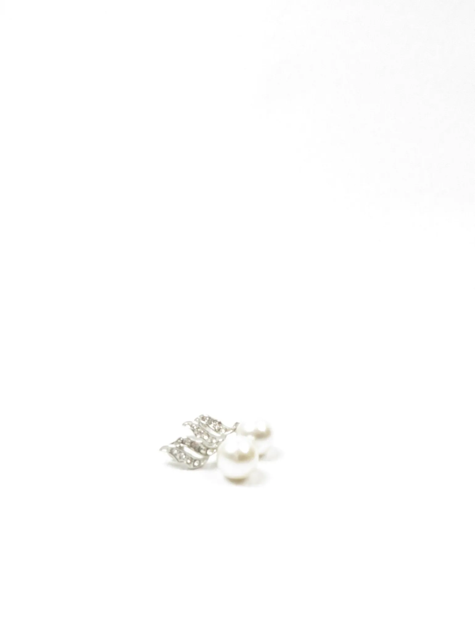 Pearl & Diamante Drop Earrings