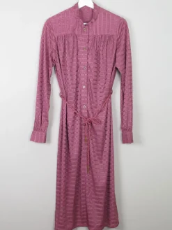 Pink 1970s Vintage Dress Shirt Style M