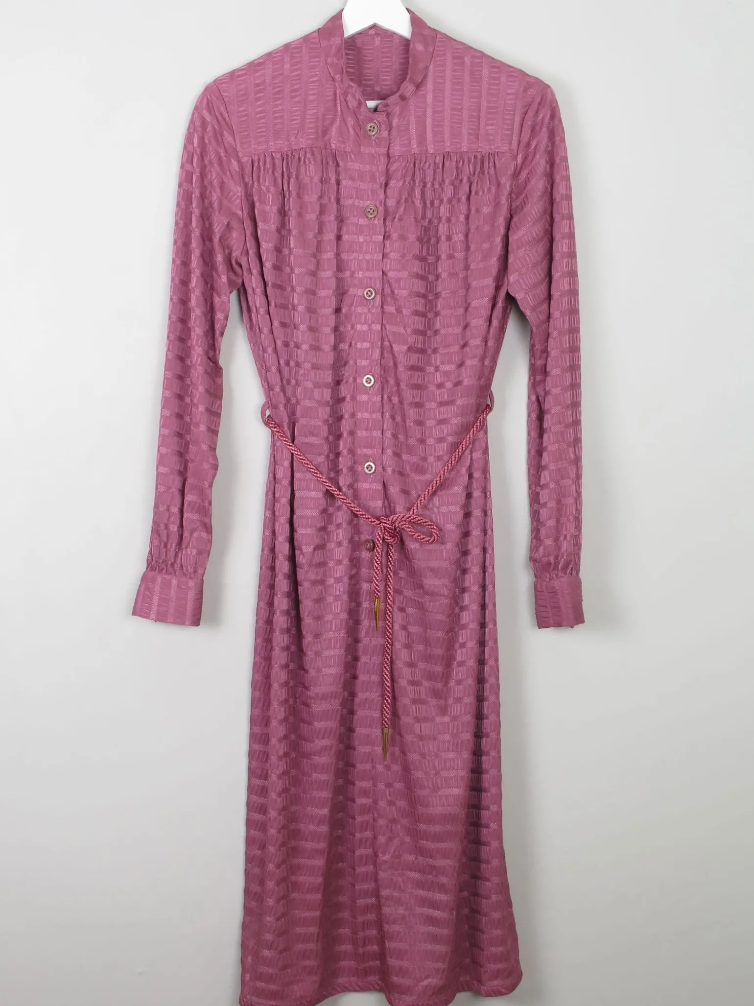 Pink 1970s Vintage Dress Shirt Style M
