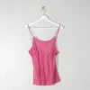 Pink Silk Camisole Top S/M