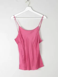 Pink Silk Camisole Top S/M