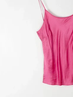 Pink Silk Camisole Top S/M