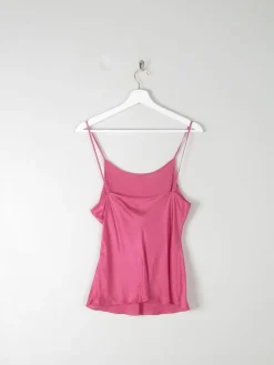 Pink Silk Camisole Top S/M