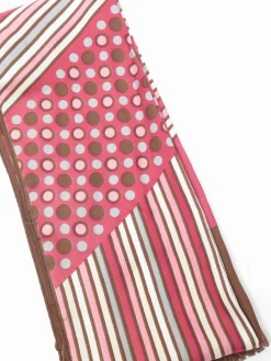 Pink/Brown/grey Vintage Neck Scarf