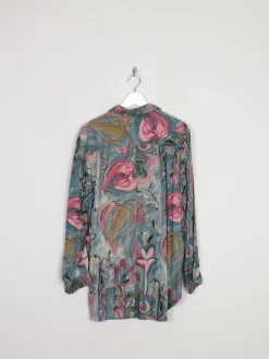 Printed Green Vintage Shirt/Blouse M/L