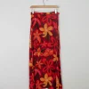 Printed Vintage Maxi Red & Orange Skirt S
