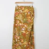 Printed Vintage Wrap Over Style Skirt 26" XS