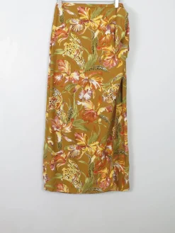 Printed Vintage Wrap Over Style Skirt 26
