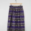 Purple & Gold Metalic Lurex Full Skirt 31" W