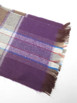 Purple & Grey Tartan Scarf