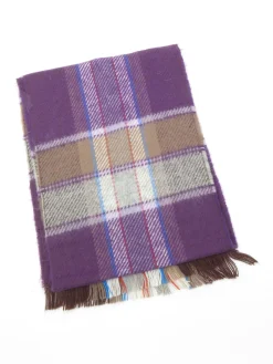 Purple & Grey Tartan Scarf