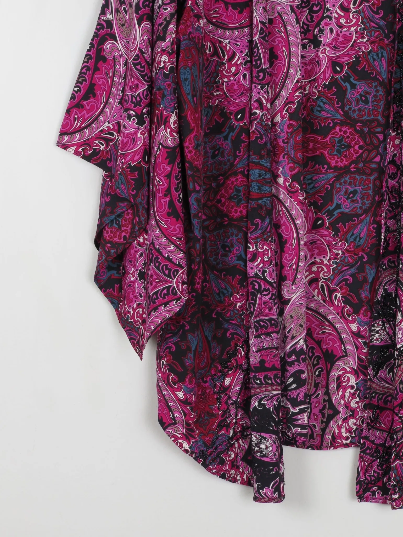 Purple Biba Beaded Kimono XS-M