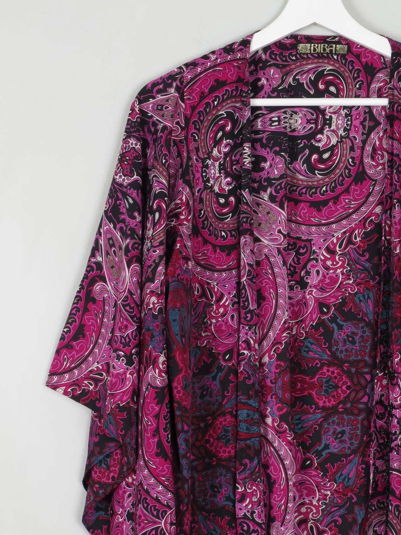 Purple Biba Beaded Kimono XS-M