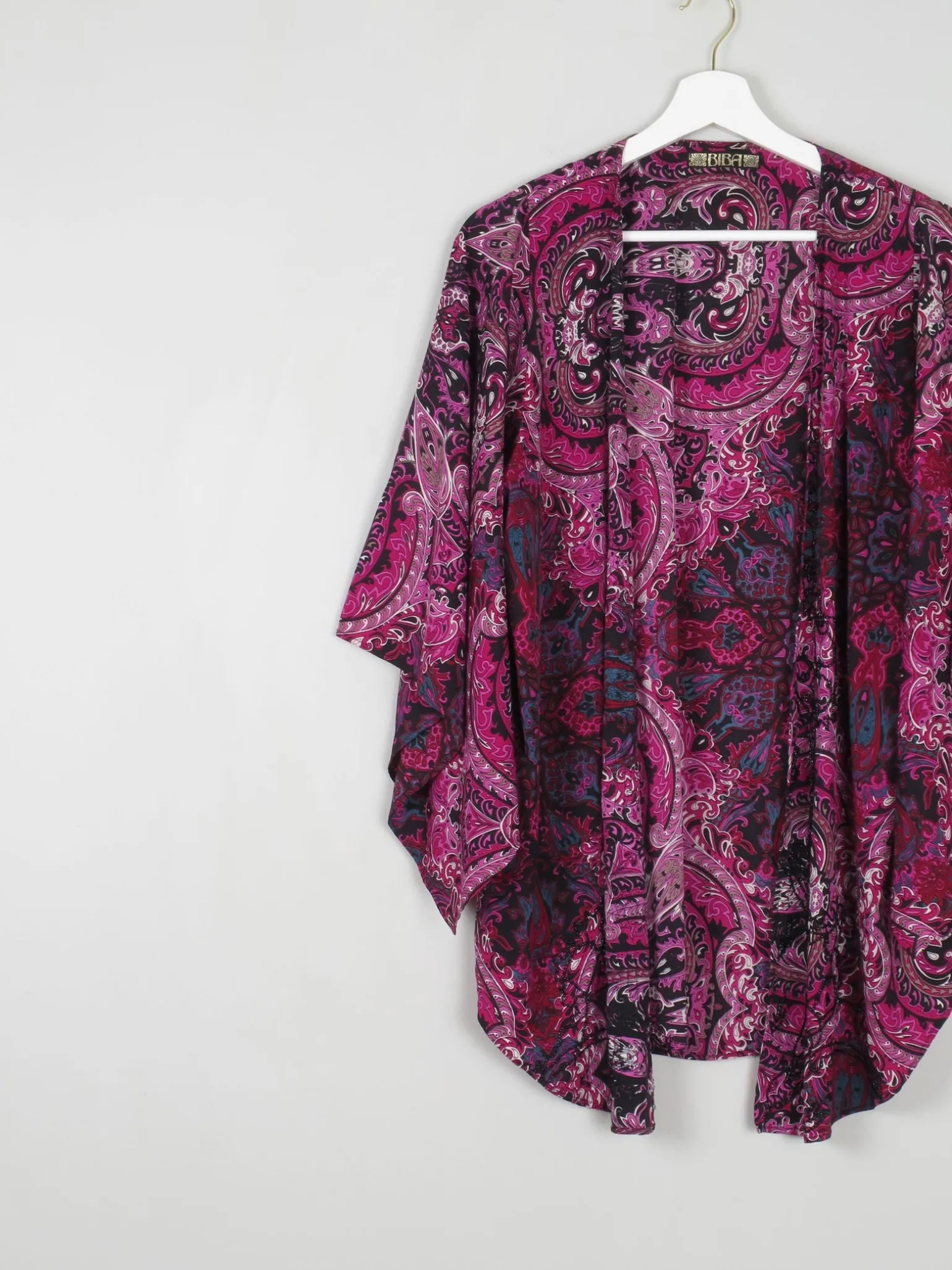 Purple Biba Beaded Kimono XS-M