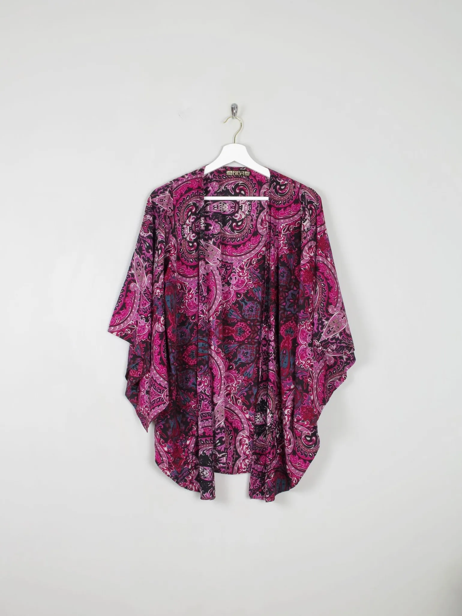 Purple Biba Beaded Kimono XS-M
