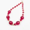 Red & Gold Vintage Costume Necklace