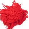 Red Vintage Crochet Large Scarf/Shawl