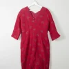 Red Wool Vintage Style Wiggle Dress