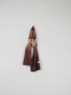 1970s Striped Long Rectangular Neck Scarf