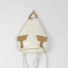 1980s Vintage Backpack Bag Cream