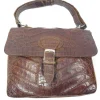 1960s Vintage Brown Leather  Bag