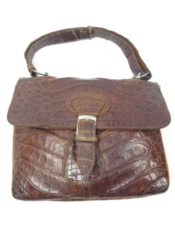 1960s Vintage Brown Leather Bag
