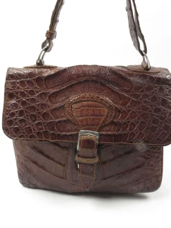 1960s Vintage Brown Leather  Bag