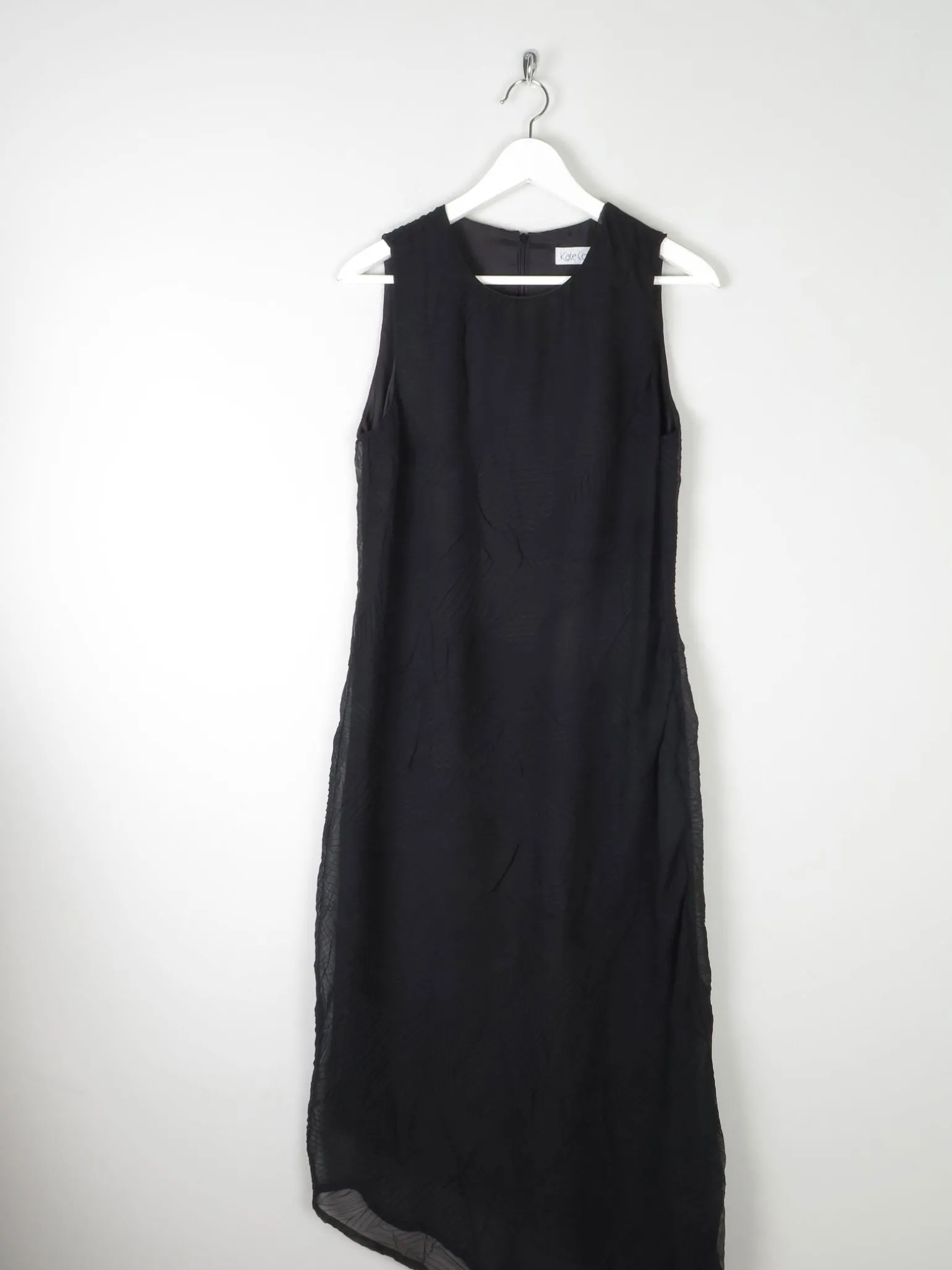 1990s Vintage Dress With Leaf Designs S