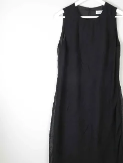 1990s Vintage Dress With Leaf Designs S