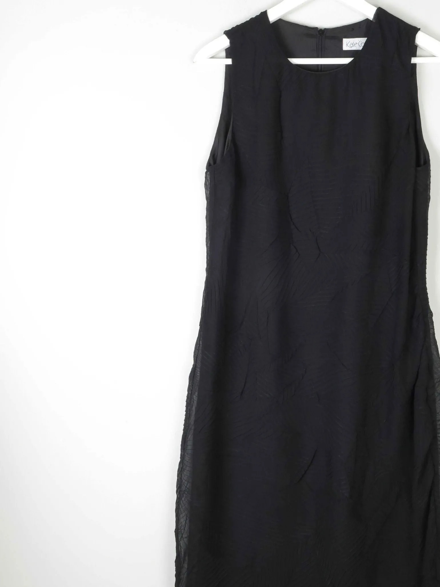1990s Vintage Dress With Leaf Designs S