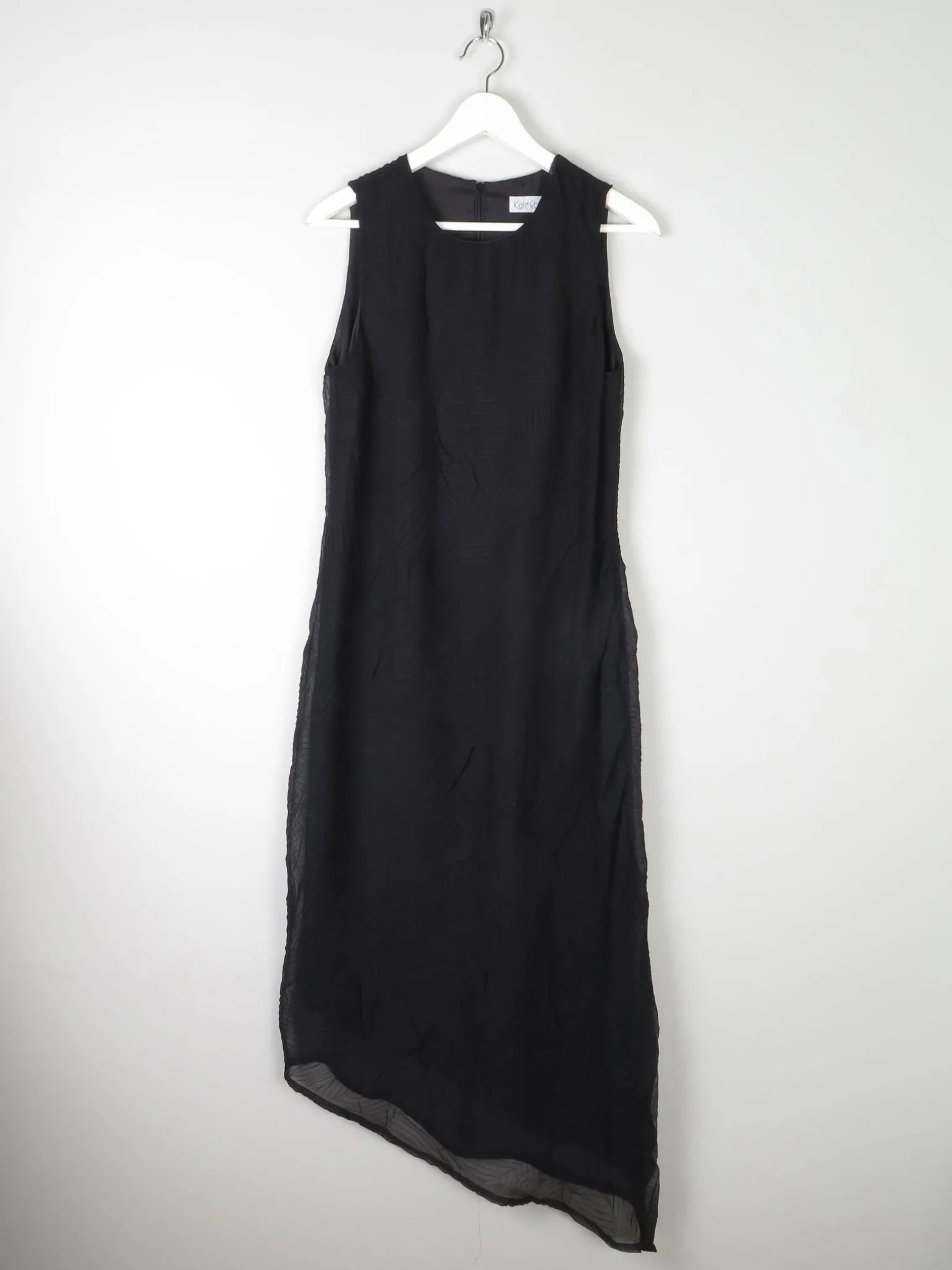 1990s Vintage Dress With Leaf Designs S