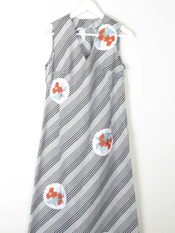 1970s Vintage Printed Maxi Dress S 8/10