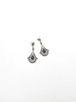 1920's Vintage Style Marcasite Drop Earrings