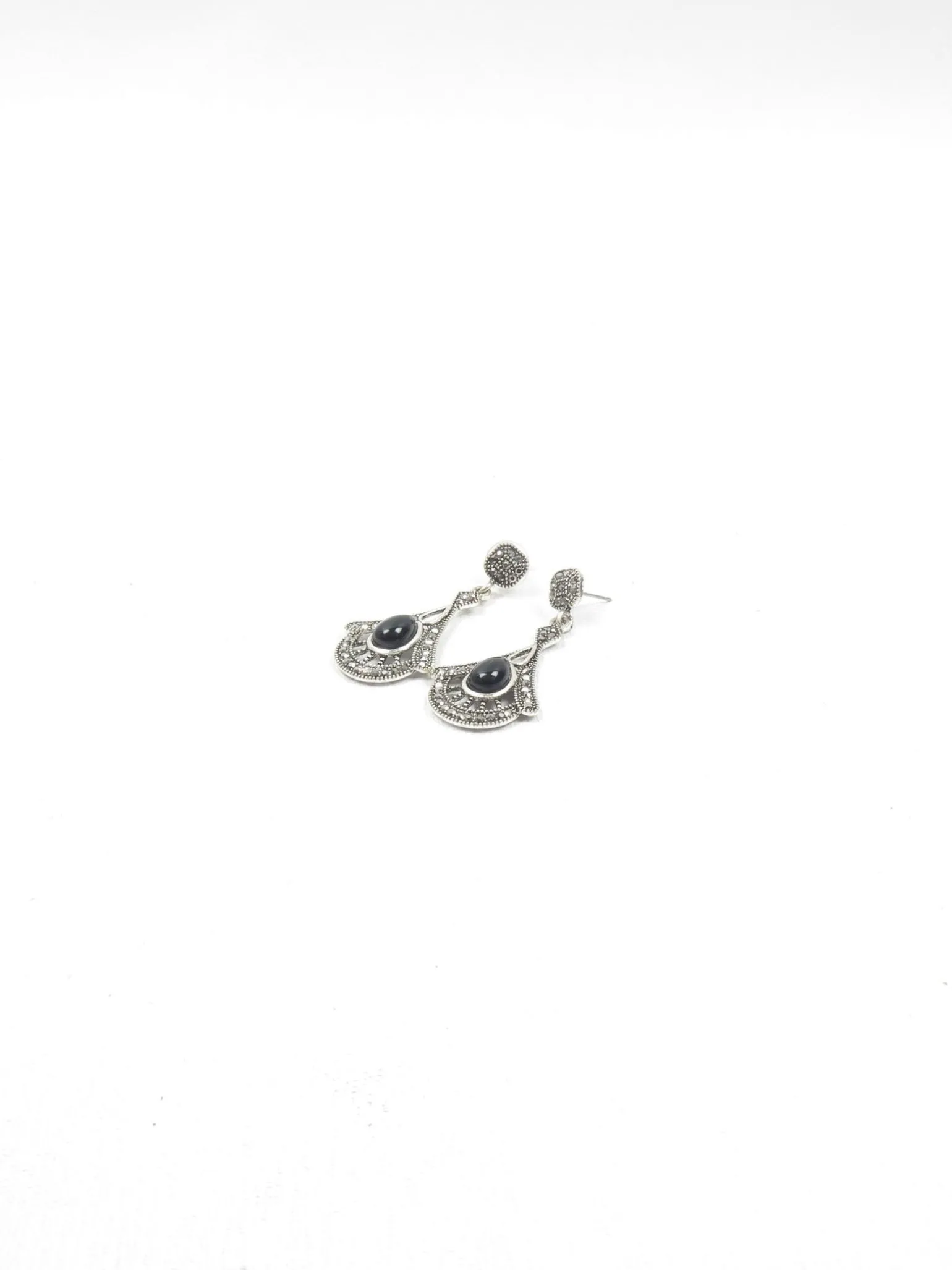 1920's Vintage Style Marcasite Drop Earrings
