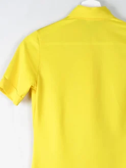 1970s Vintage Yellow Top With a Collar XS